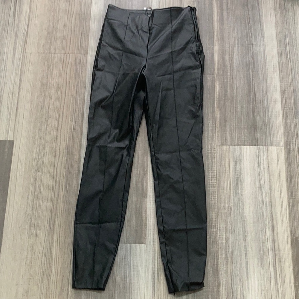 ZARA BLACK LEATHER PANTS